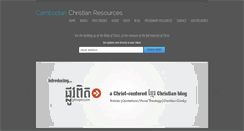 Desktop Screenshot of cambodianchristianresources.com