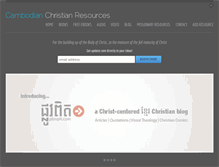 Tablet Screenshot of cambodianchristianresources.com